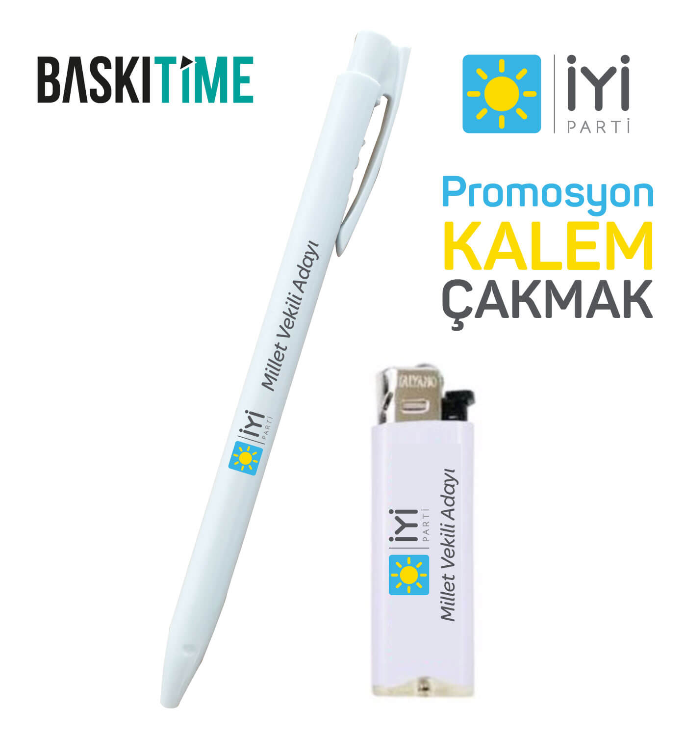 İyi Parti Promosyon Kalem Çakmak