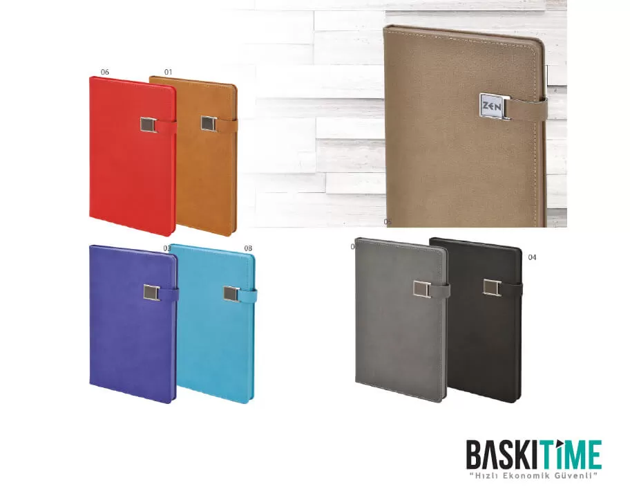 Manyetik Kilitli Tarihsiz Ajanda Defter