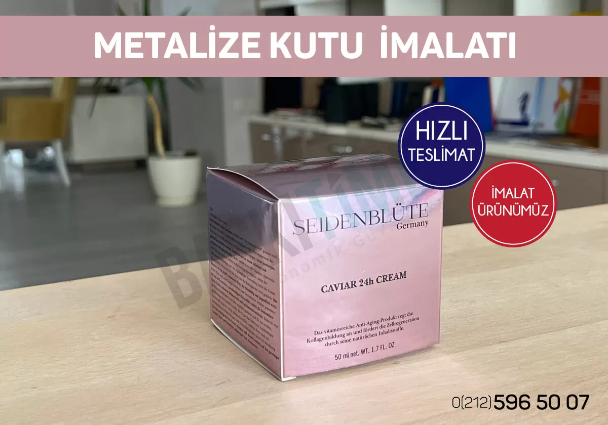Metalize Karton Kutu
