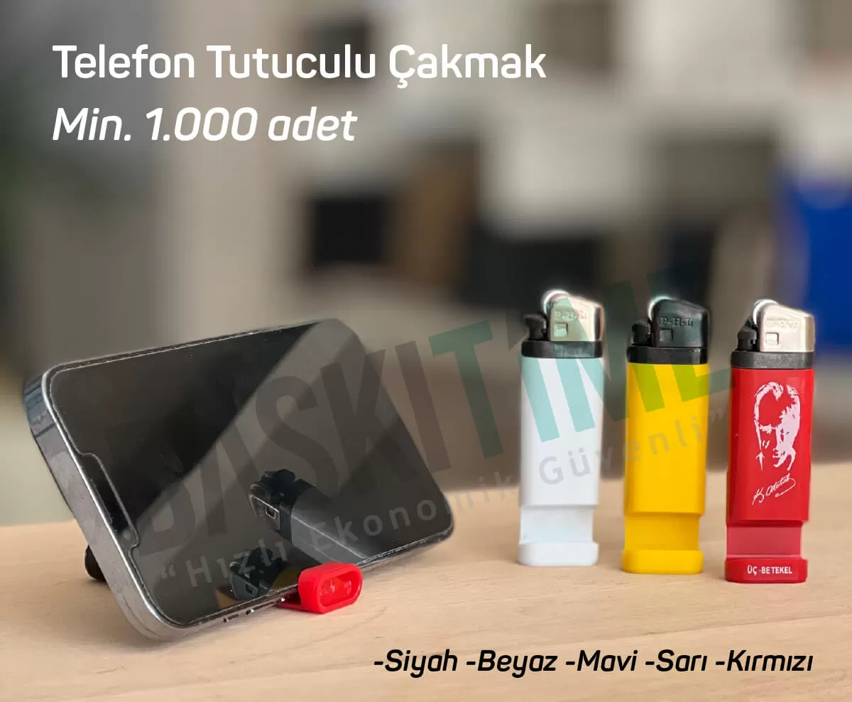 Promosyon Telefon Tutuculu Çakmak