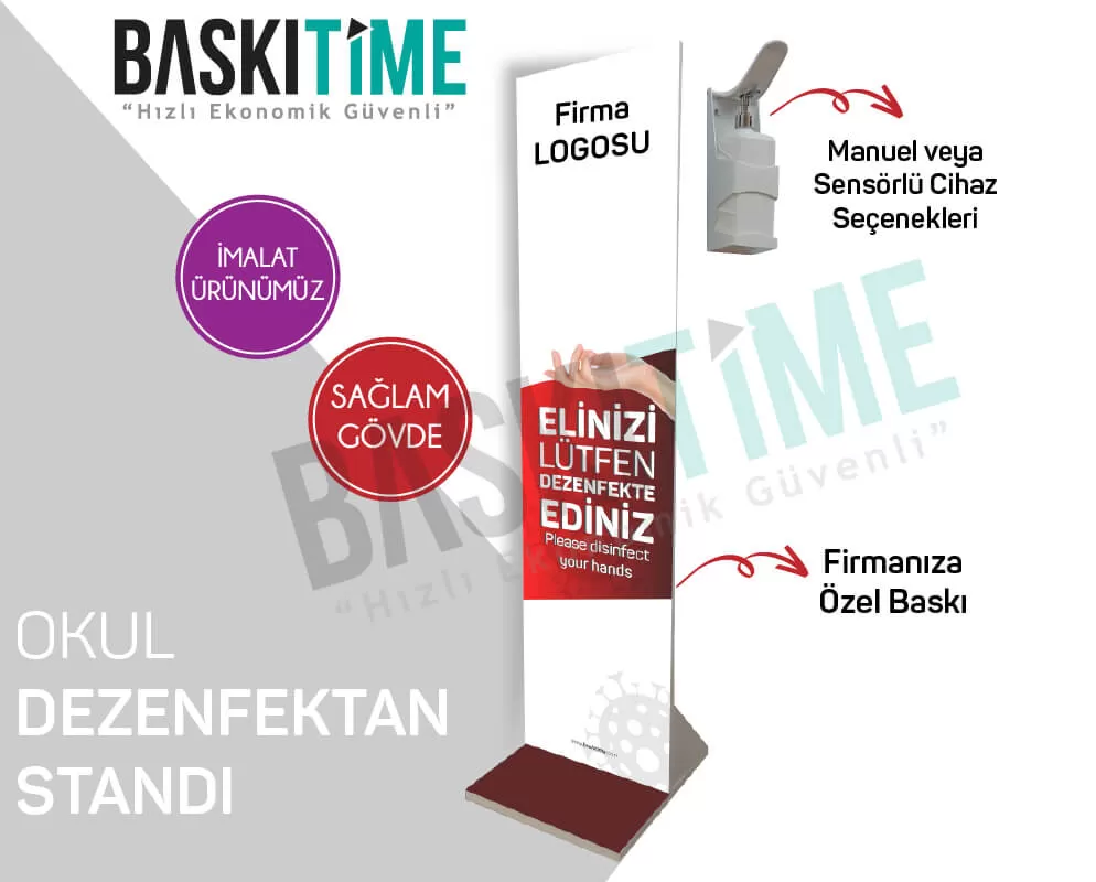 Okul Dezenfektan Standı I Hijyen Standı
