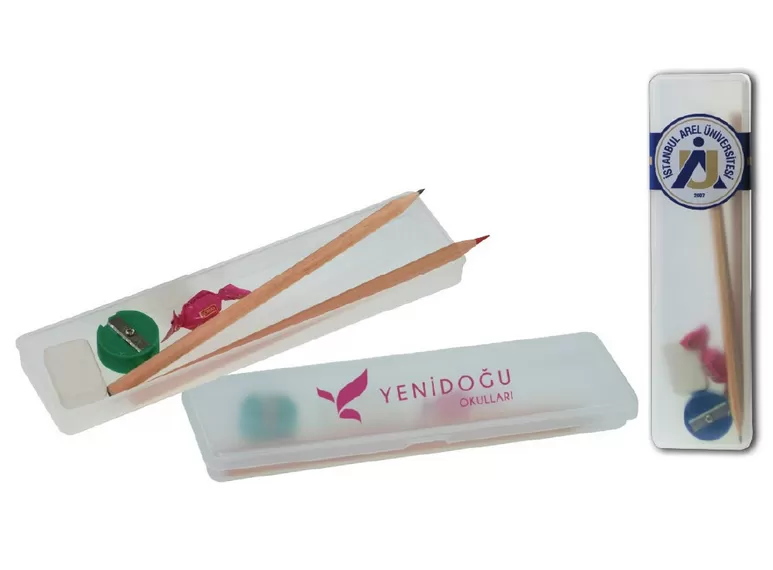 Promosyon Sınav Seti Plastik Kalemlik Şekerli - Görsel 2